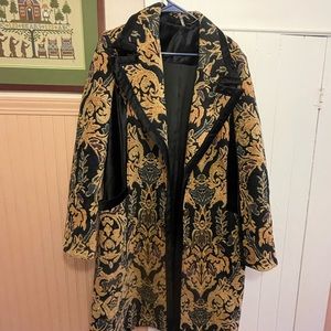 NWOT FREE PEOPLE Victorian jacquard coat